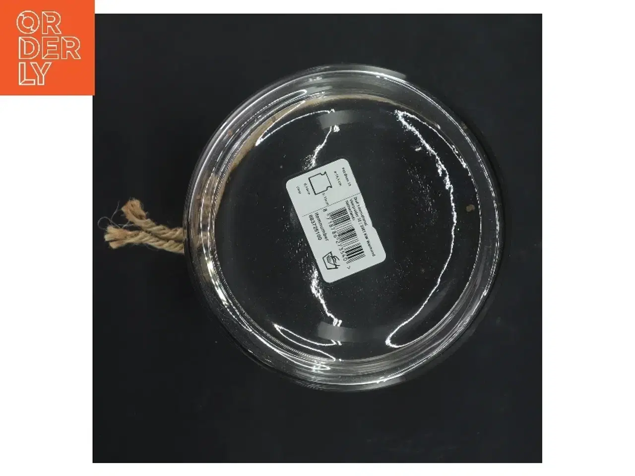 Billede 4 - Glasvase med snor (str. Ø 14x15 cm)