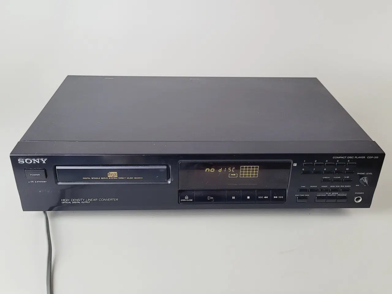 Billede 2 - ⭐️· Sony CDP-315 CD-afspiller - DEFEKT