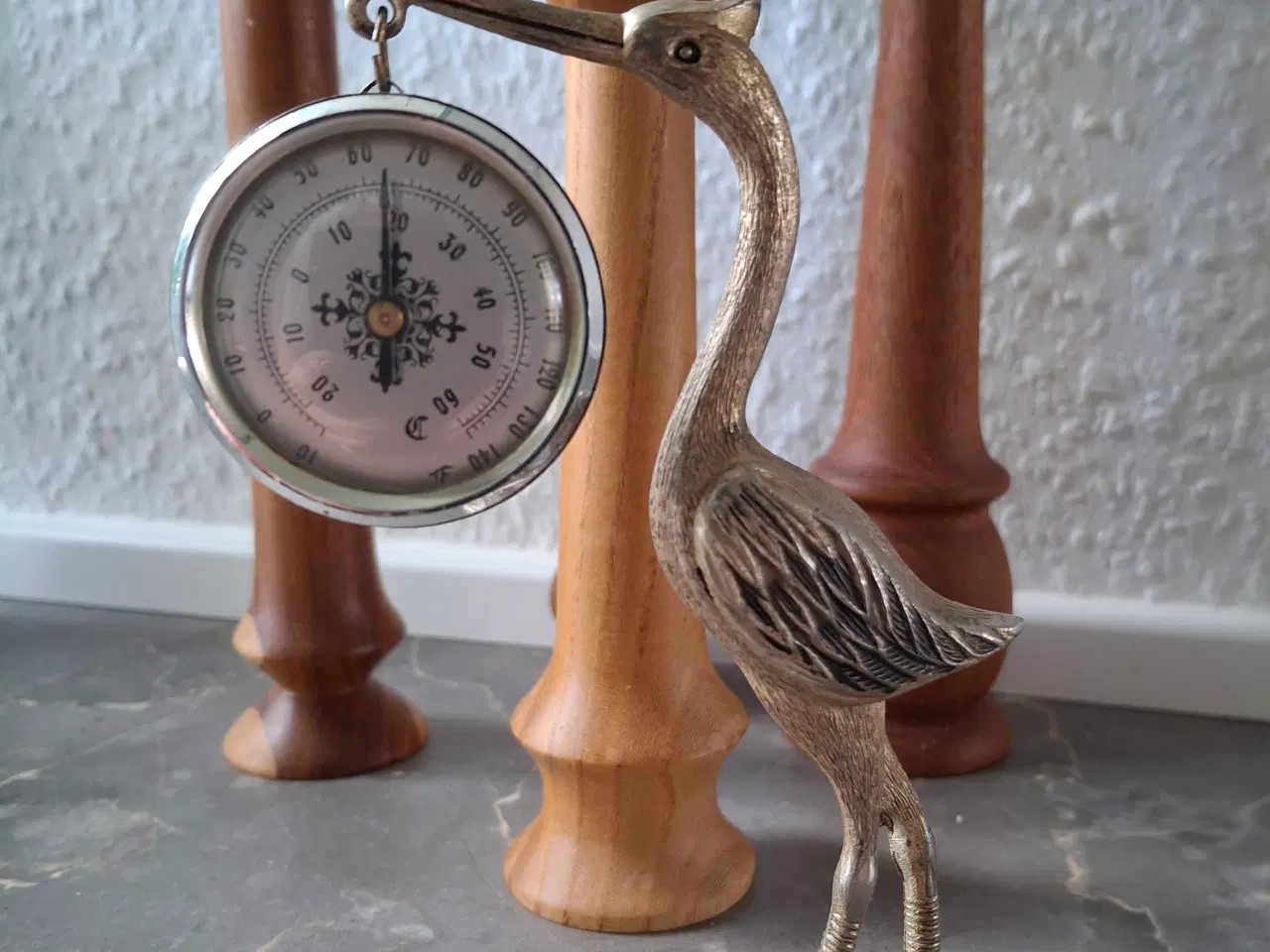 Billede 1 - Hejre med termometer 