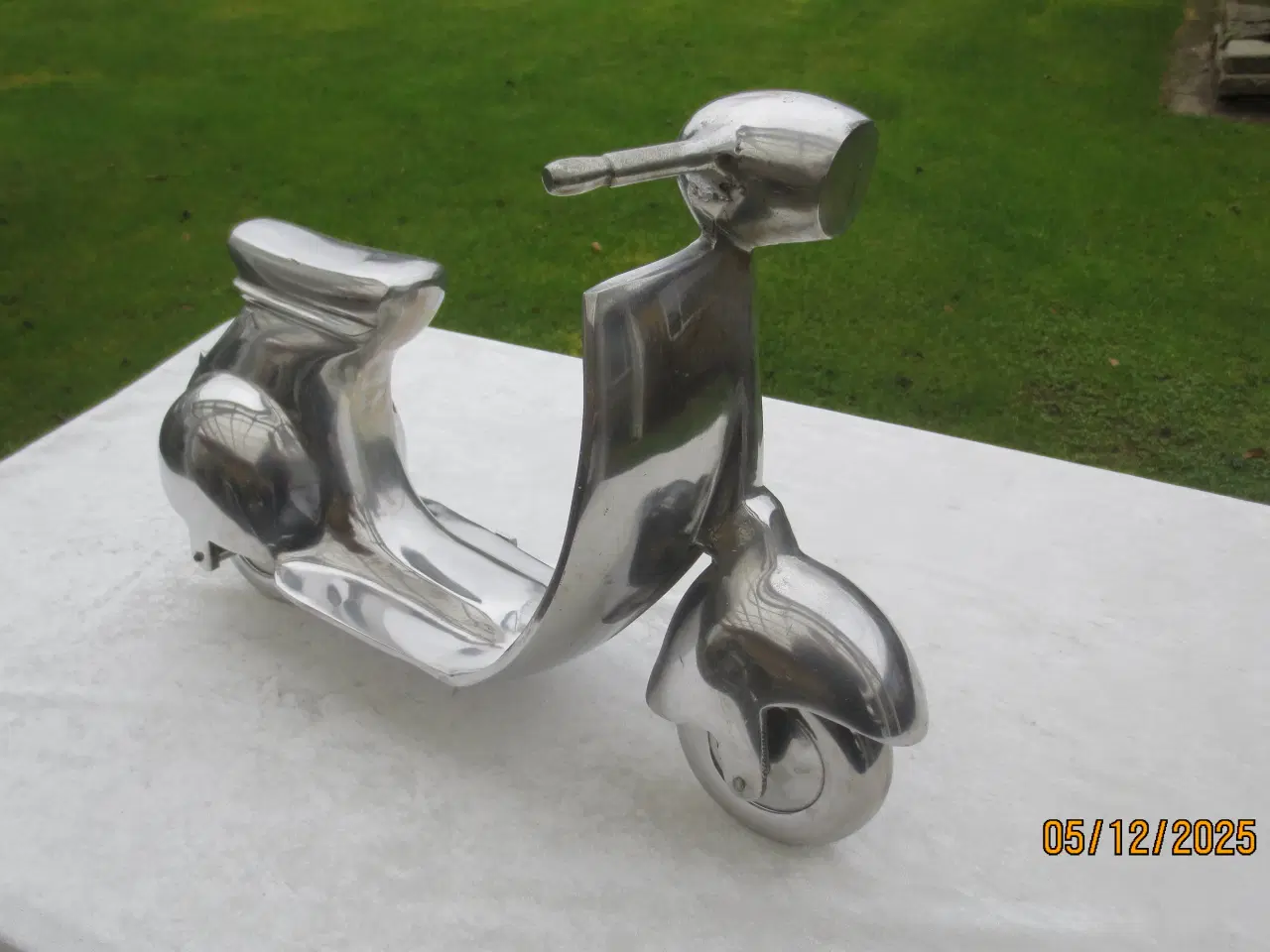 Billede 5 - 1 stk Model Vespa Scooter i Rustfri stål