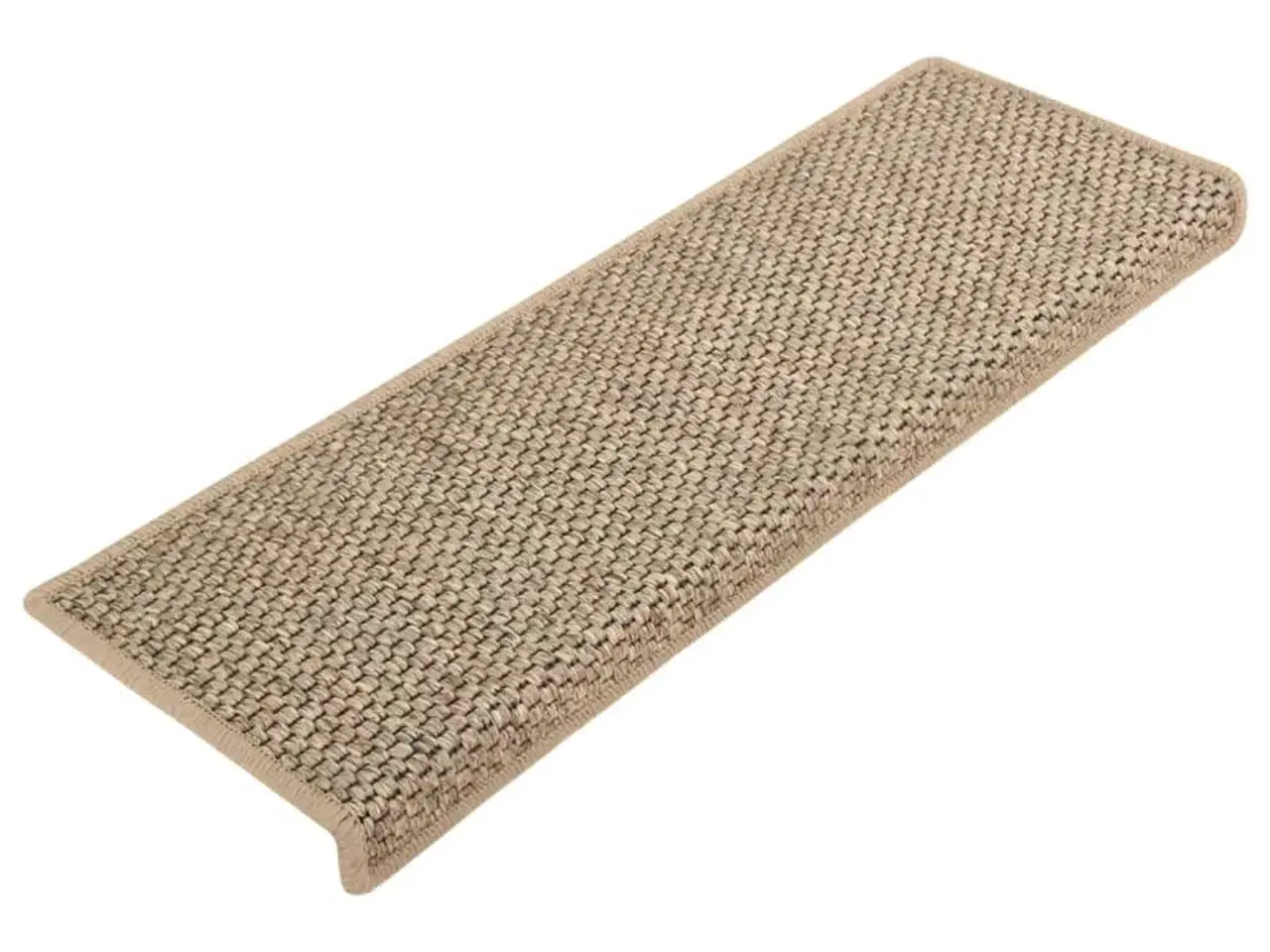 Billede 2 - Selvklæbende trappemåtter 15 stk. 65x21x4 cm sisal-look beige