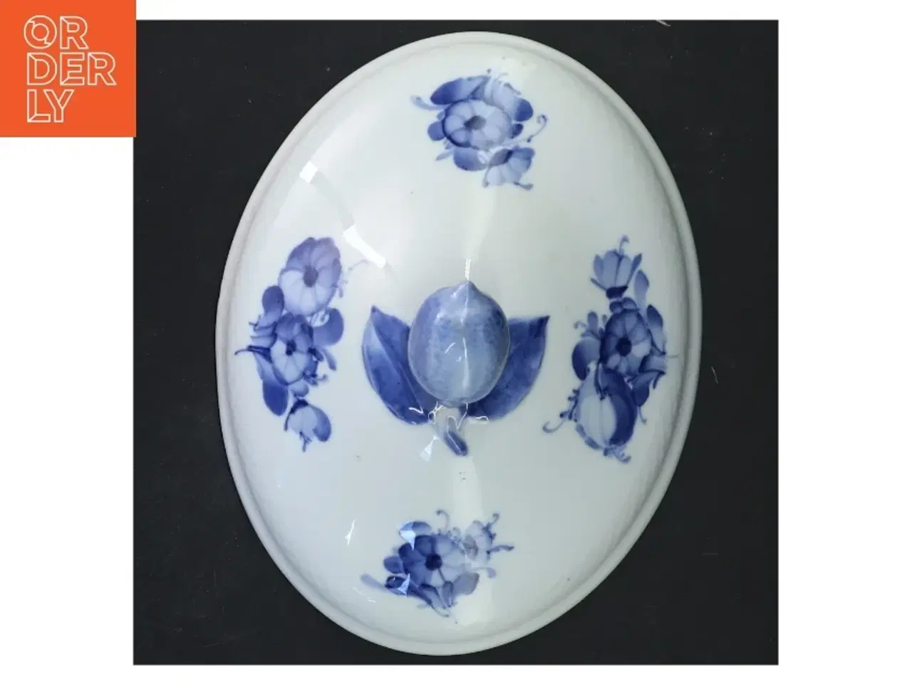 Billede 3 - Royal Copenhagen blå blomst låg (str. 23x18 cm)