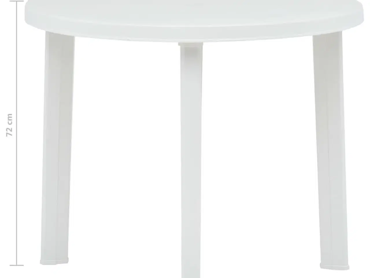 Billede 5 - Havebord 89 cm plastik hvid