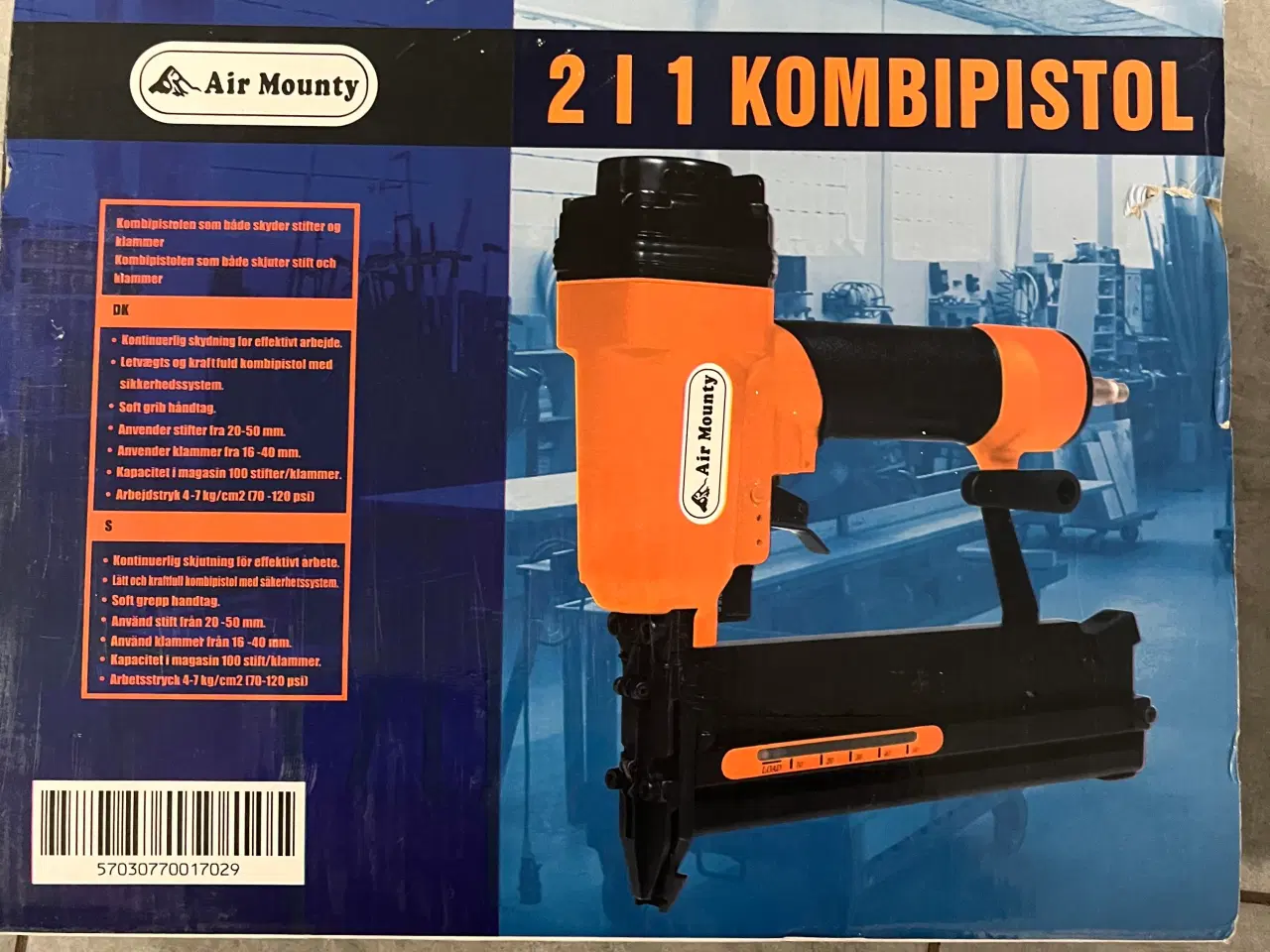 Billede 2 - Søm og hæfte trykluft pistol