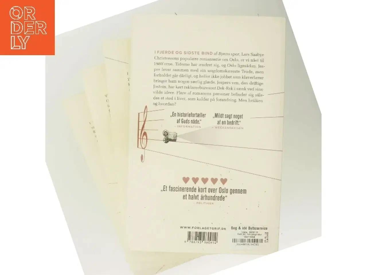 Billede 3 - Byens spor : roman. Bind 1, Ewald og Maj af Lars Saabye Christensen (f. 1953) (Bog)