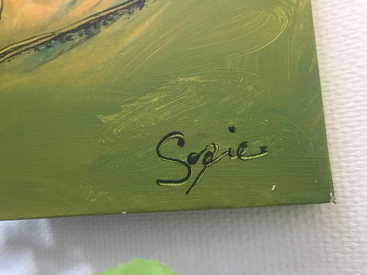 Billede 2 - Akrylmaleri - Smuk farverig maleri 130 x 50 cm  