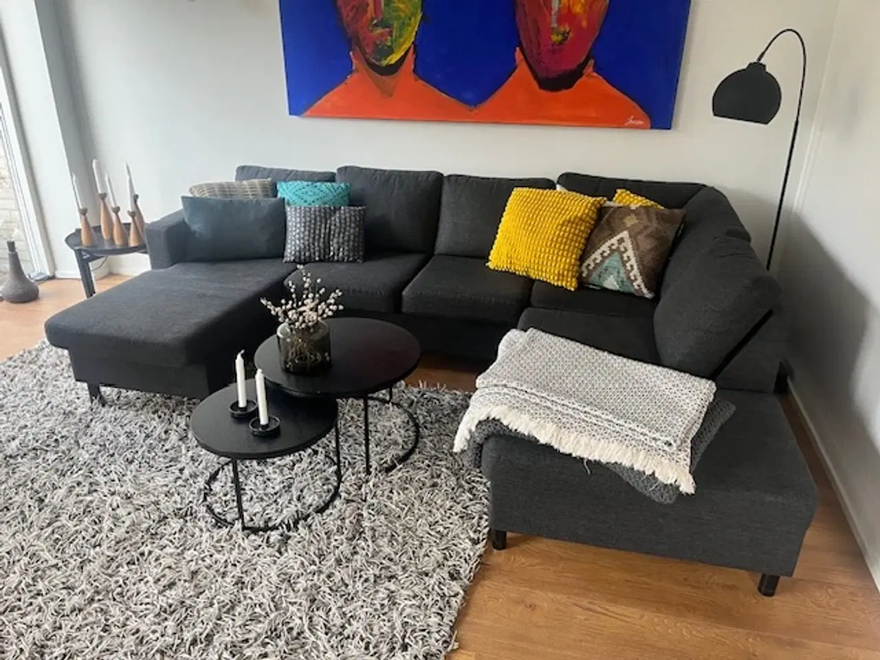 Billede 1 - U-Sofa incl. dobbelt sofaborde