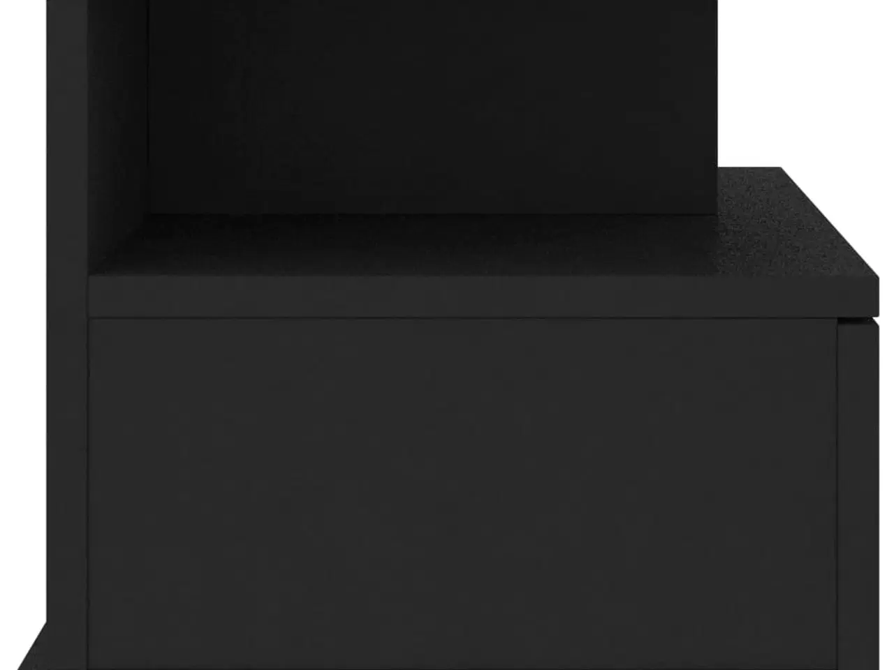Billede 5 - Svævende natborde 2 stk. 40 x 31 x 27 cm spånplade sort