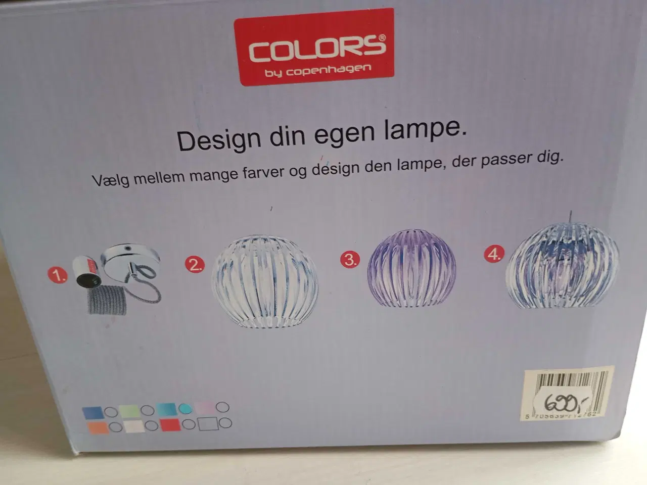 Billede 9 - Turkis farvet loftslampe. Colors By Copenhagen 