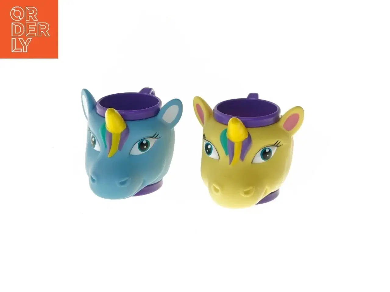 Billede 1 - Sæt af enhjørning kopper (str. Ø 6,4x10 cm)