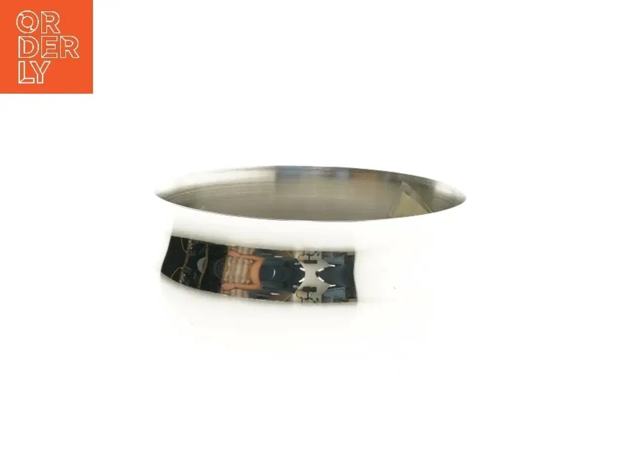 Billede 3 - Erik Bagger EB stål skål med hvid pude fra Georg Jensen (str. Ø 14,5 cm)