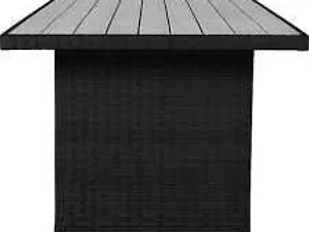 Billede 2 - Vila Tjørn havebord Rattann/nonwood 210x95 cm Askegrå