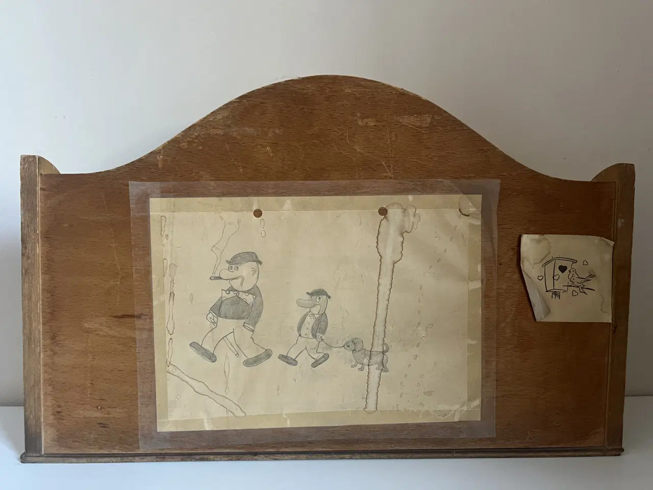 Billede 4 - Flot gammel brevordner i træ 