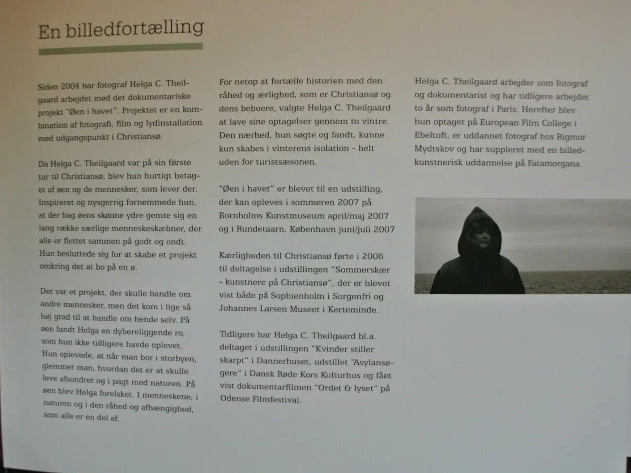 Billede 2 - øen i havet, af helga c. theilgaard, emne: kunst o