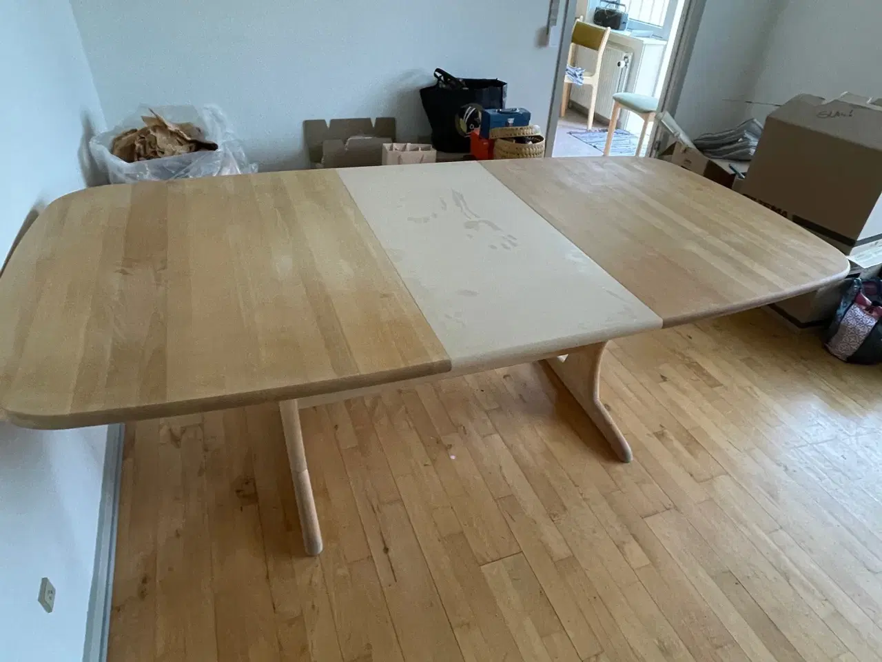 Billede 3 - Spisebord med plade - i meget fin stand. 