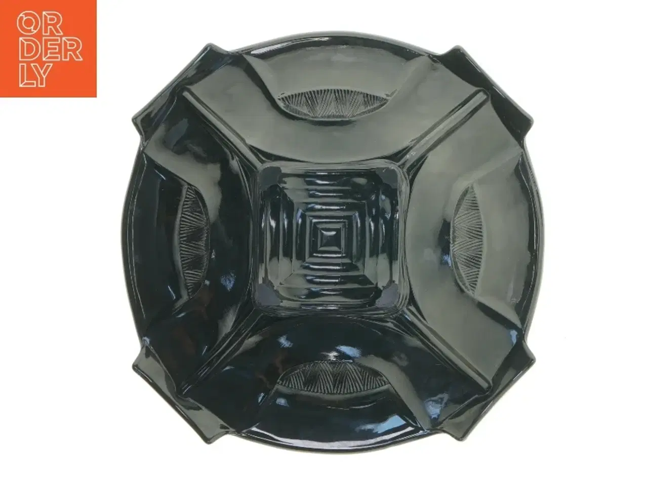 Billede 3 - Sort glas skål (str. Ø 30 cm)