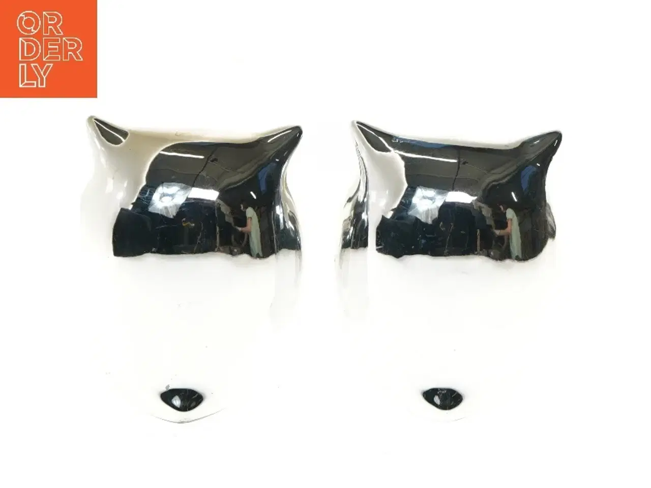 Billede 4 - Sølvfarvede uglefiguriner (str. 15 cm)