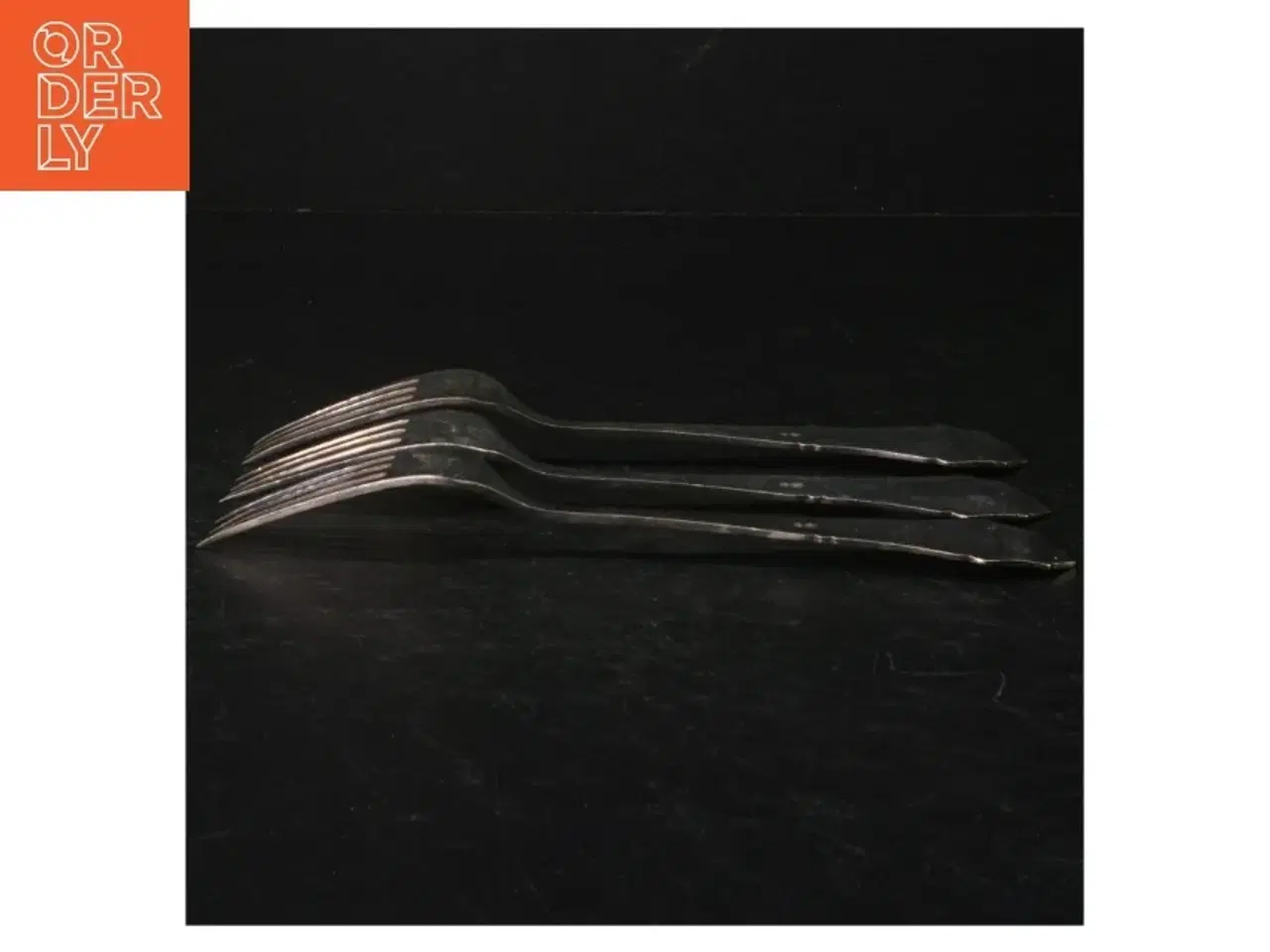 Billede 4 - Sæt af sølvfarvede gafler (str. Længde. 20 cm)