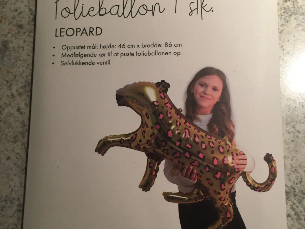Billede 1 - Helt ny folieballon Stor Leopard