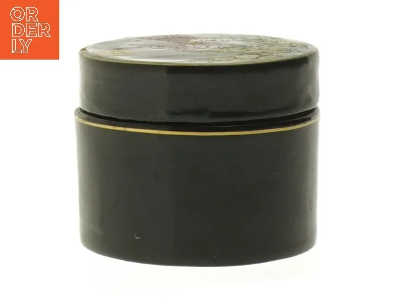 Billede 3 - Dekoreret rund æske (str. Ø 7,5 cm)