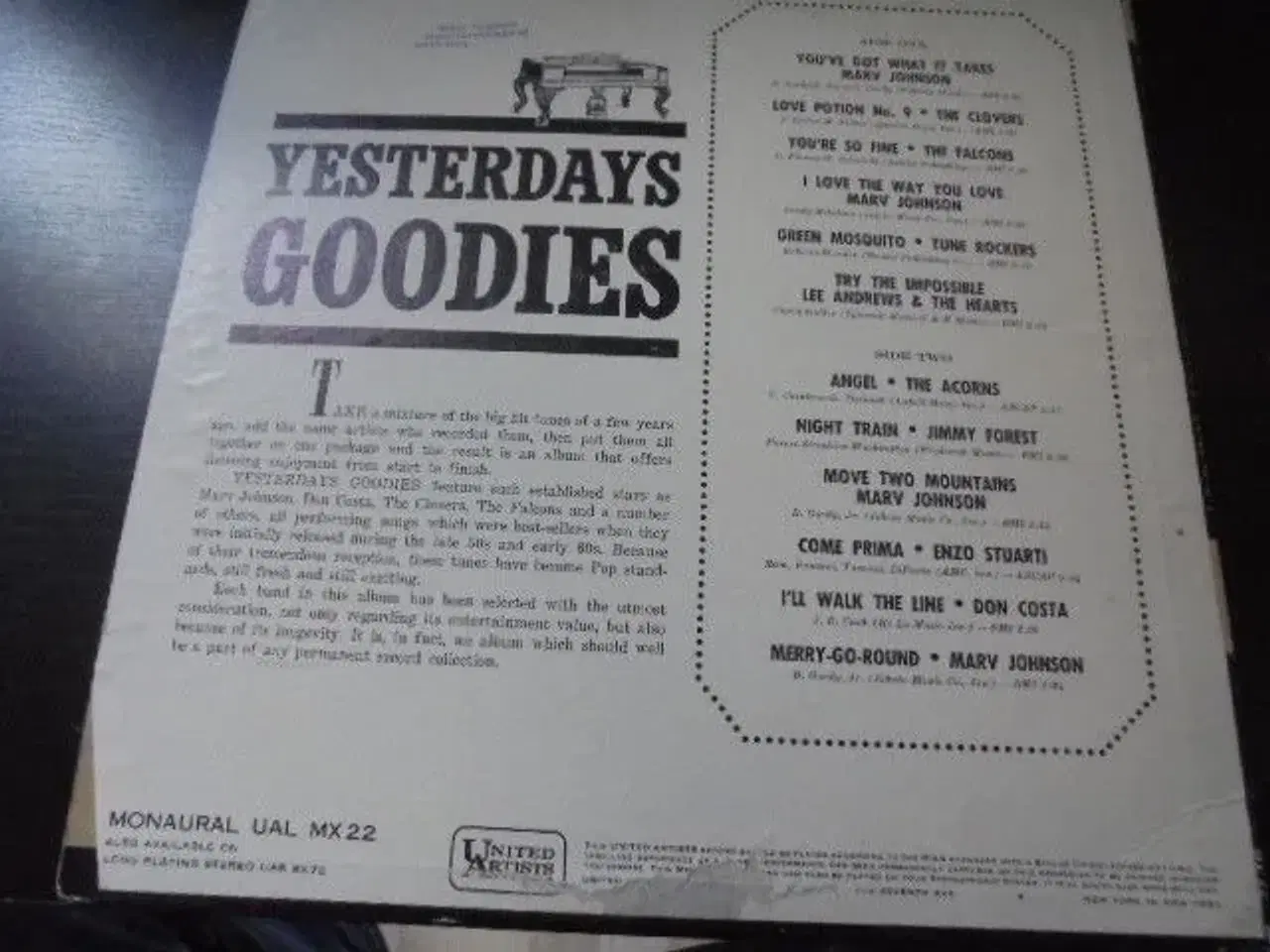 Billede 2 - Yesterdays Goodies - Gammel compilation m. fed ame