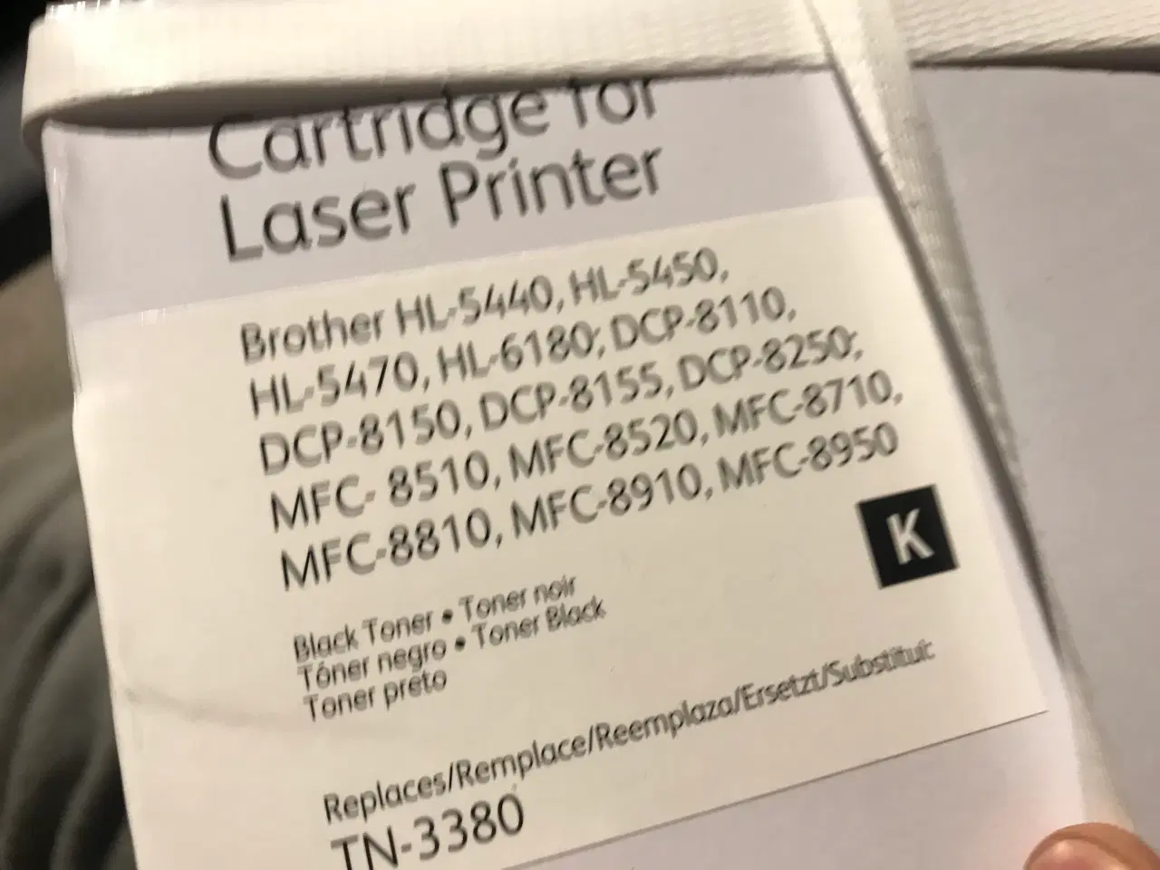 Billede 3 - Ny 3 Sort Toner Brother TN3380, Brother DCP-8250DN