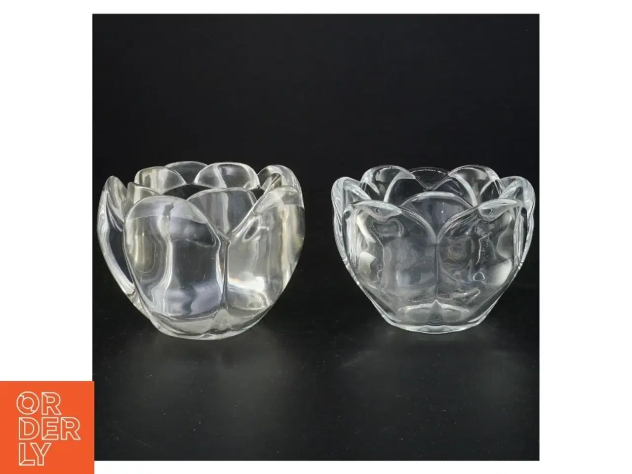 Billede 1 - Glas lysestager (str. 8 x 12 cm)