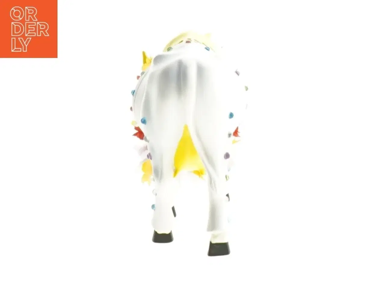Billede 2 - Dekoreret ko-figur fra CowParade (str. 16 cm)