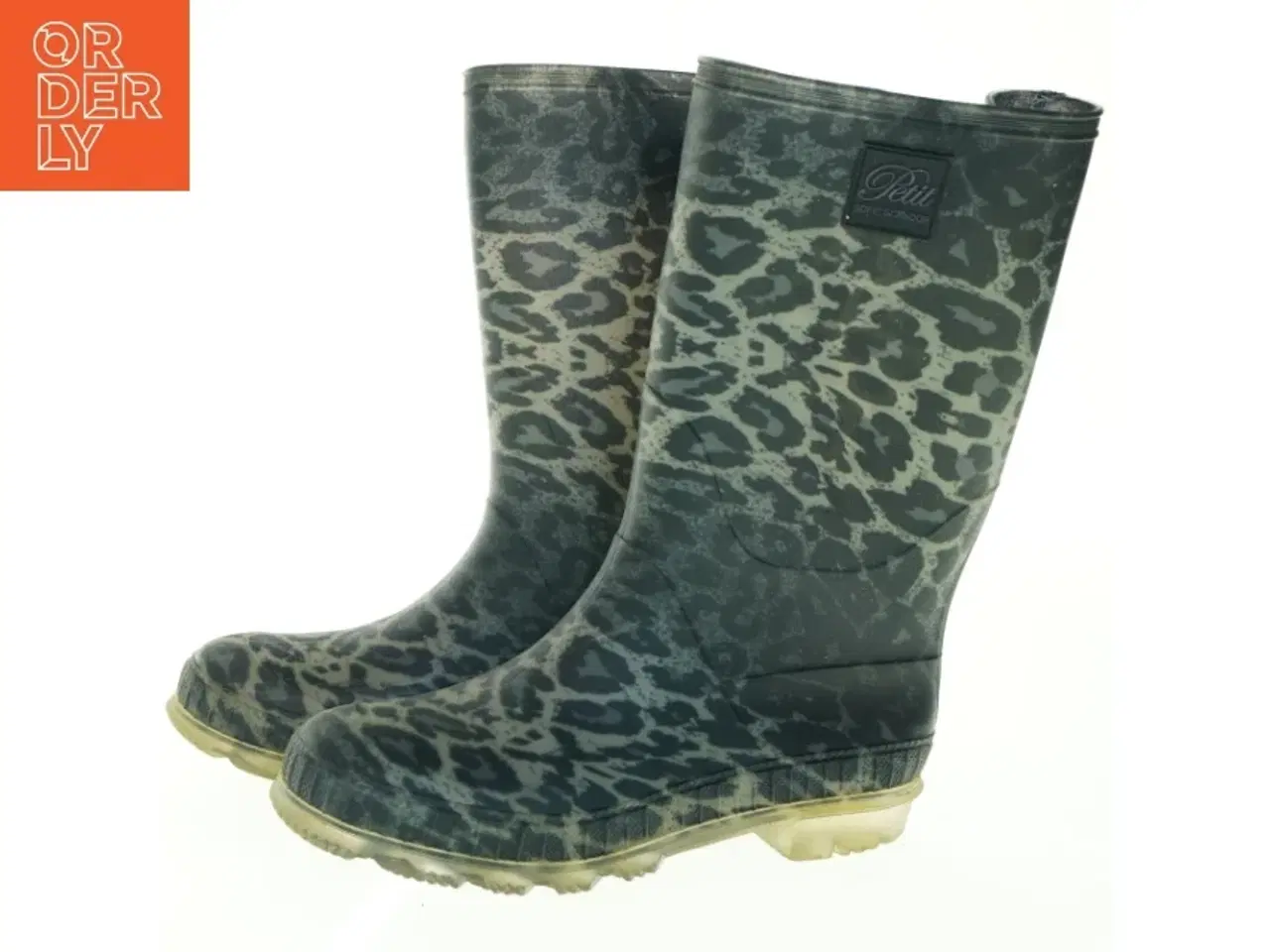 Billede 1 - Gummistøvler med leopardprint fra Petit (str. 37)