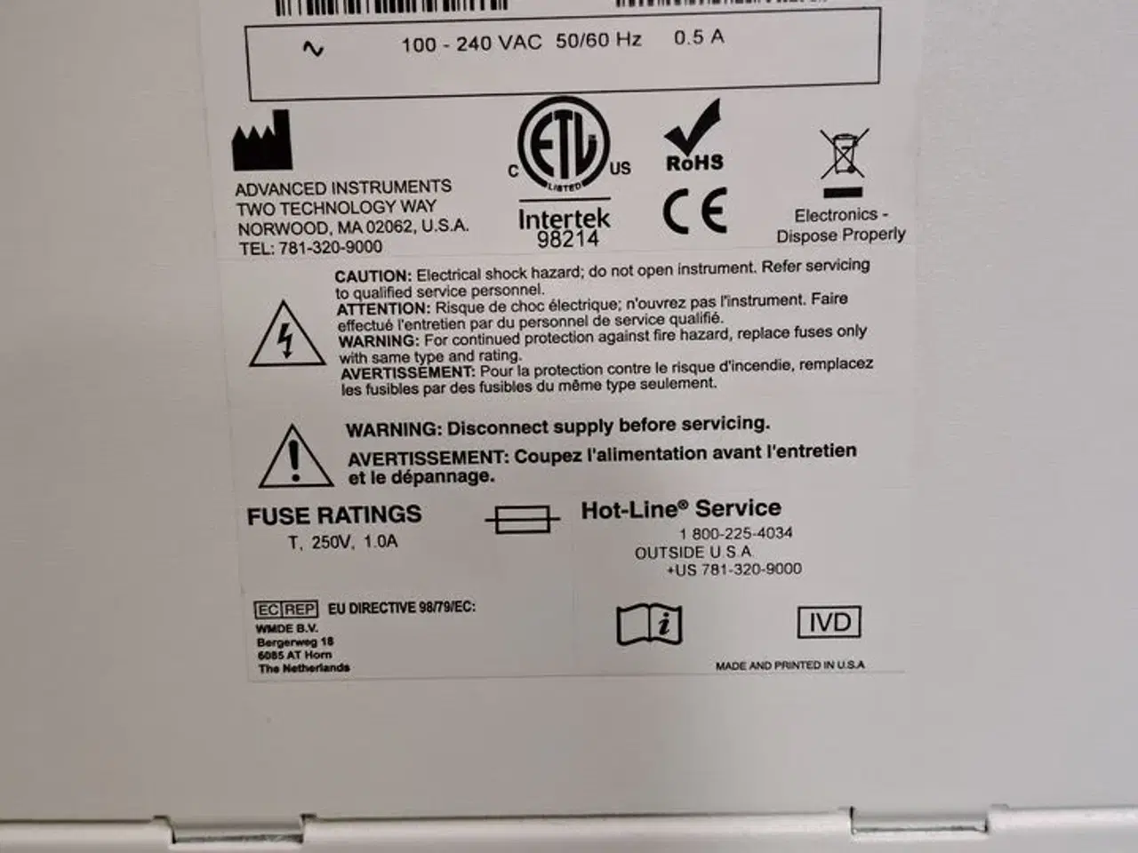 Billede 5 - Multi Sample Micro Osmometer ADVANCED INSTRUMENTS OsmoPro.