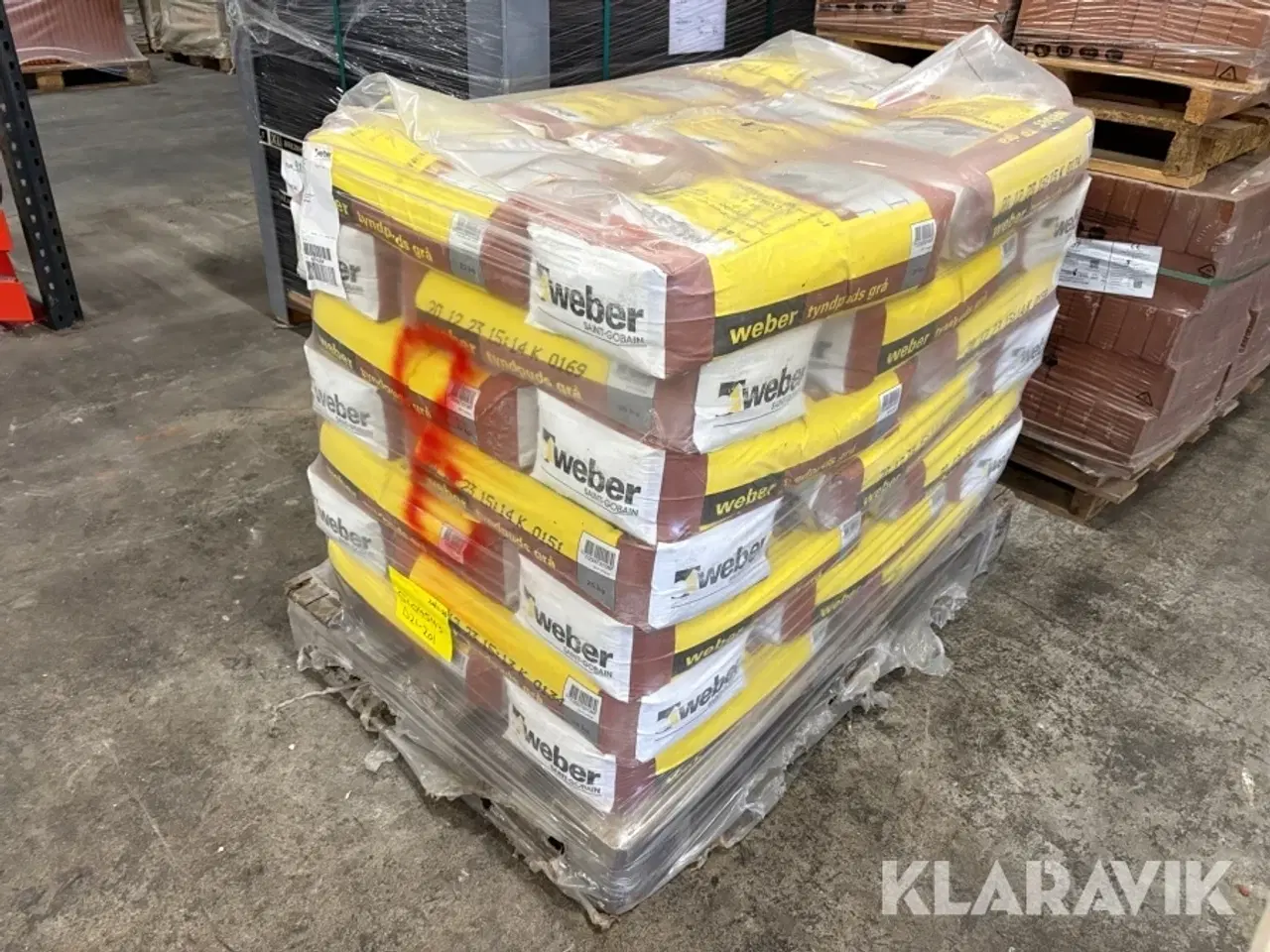 Billede 1 - Tyndpudsmørtel Weber, Saint-Gobain Grå 2502-Y 0-1 mm, 42 poser