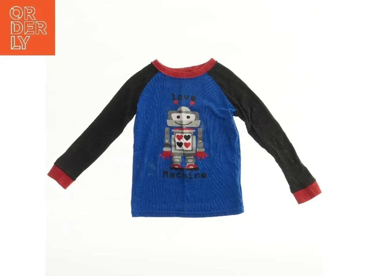 Billede 1 - Langærmet trøje med robotmotiv (str. 110)
