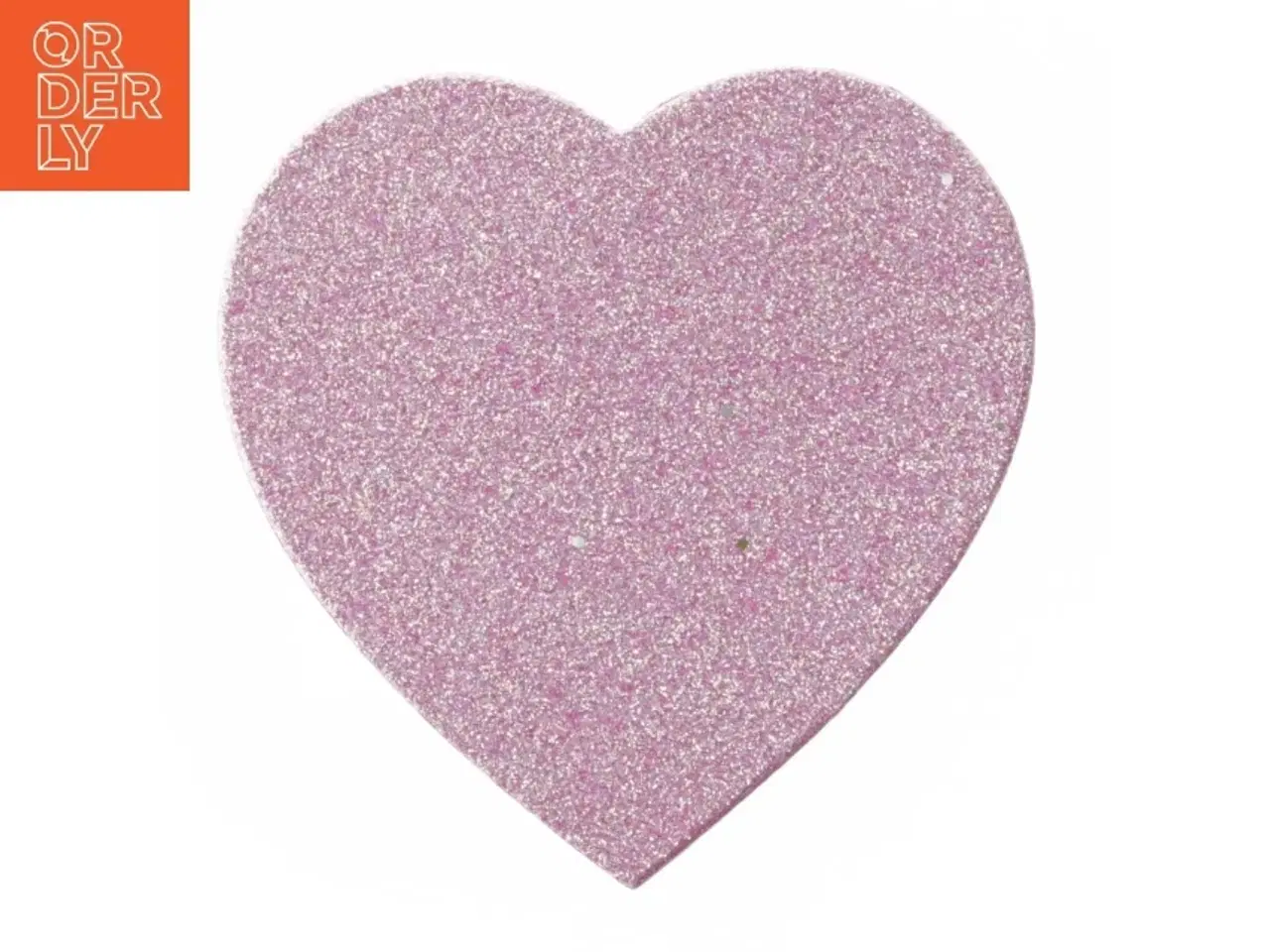 Billede 1 - Glitrende hjerteformet gaveæske fra Flying Tiger (str. 18 cm)