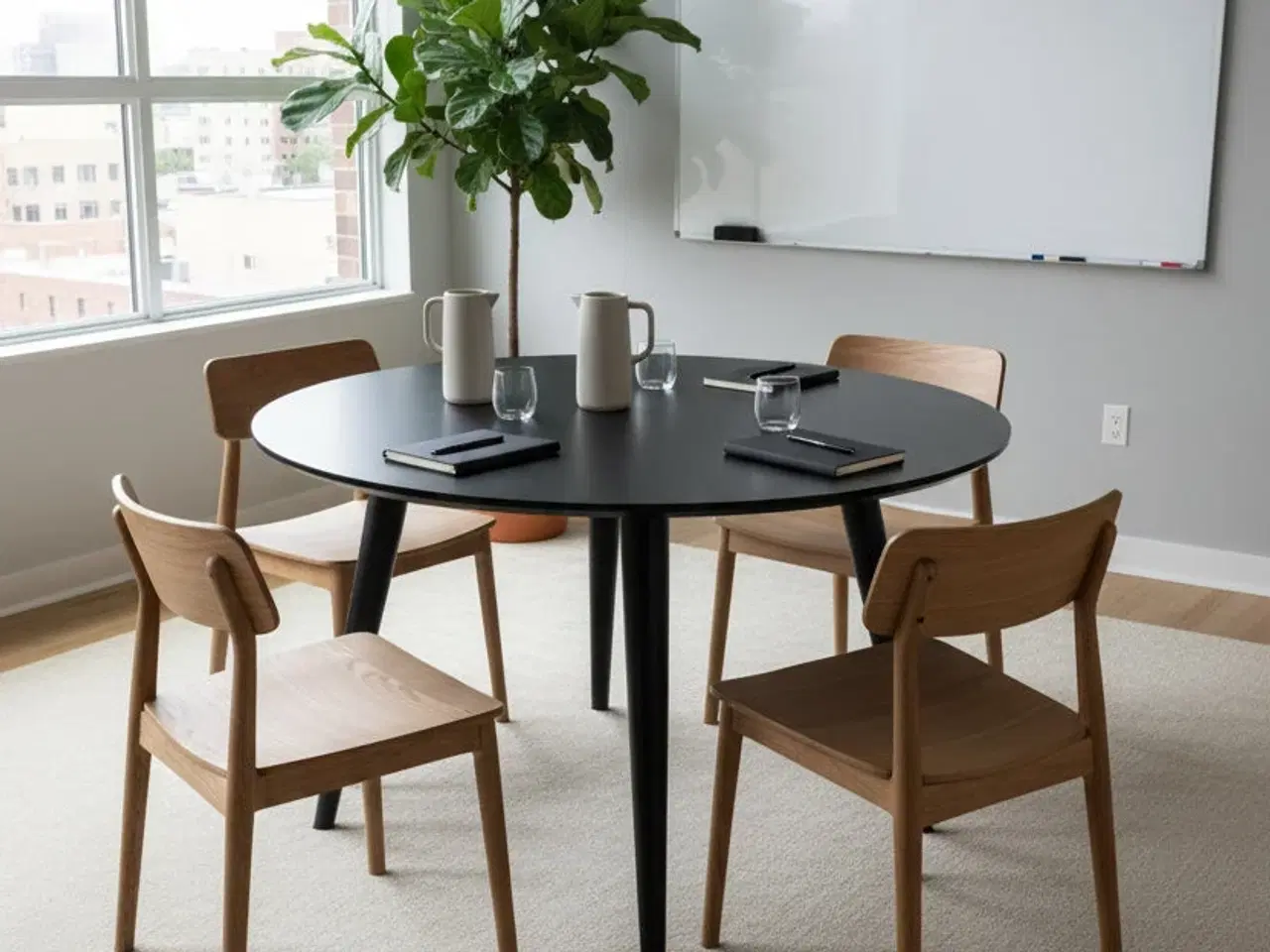 Billede 2 - Rundt Bord - Sort Ø120 cm