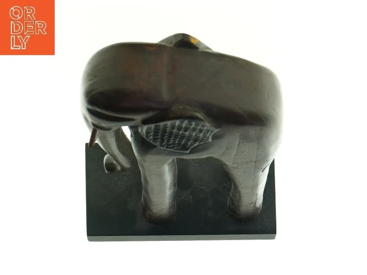 Billede 3 - Dekorativ elefantfigur (str. LBH:16,5x9x37cm)