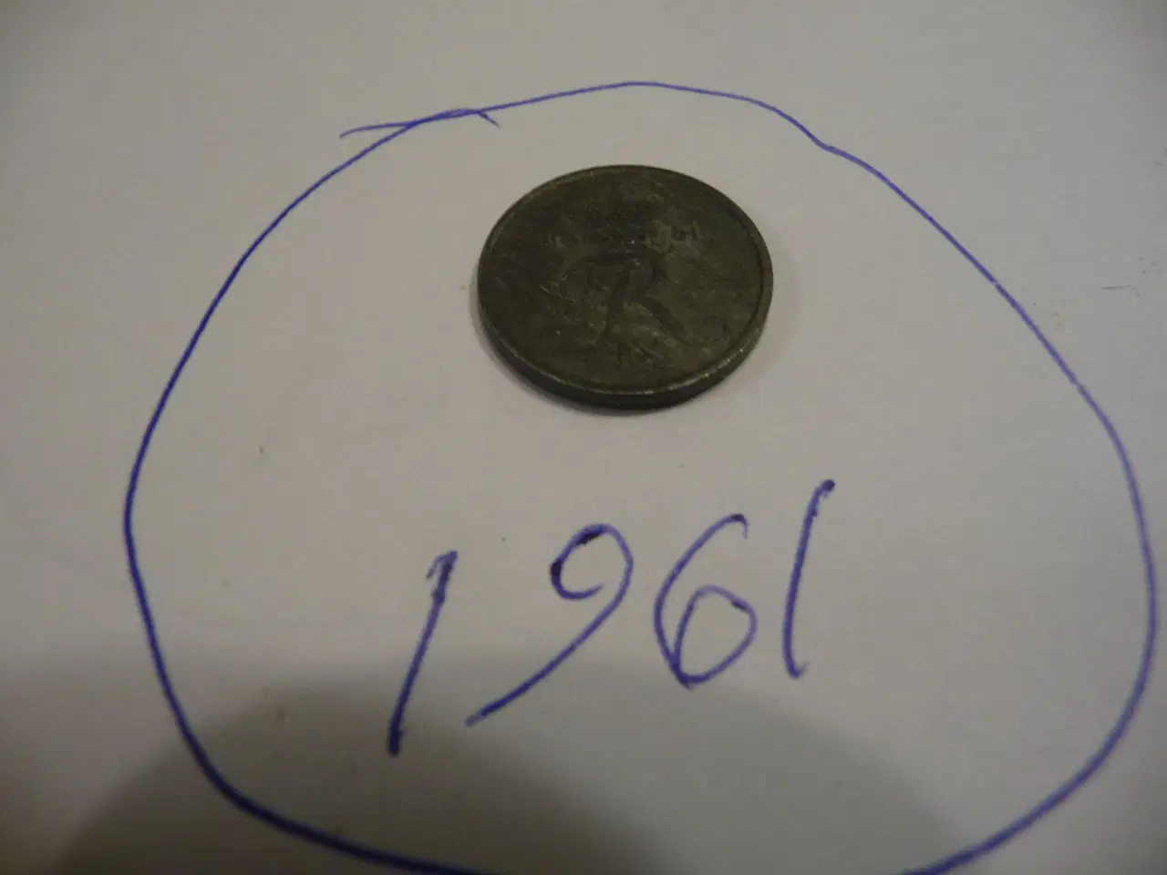 Billede 2 - mønt 1 øre fra 1961