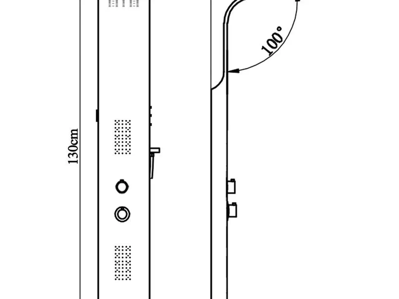 Billede 11 - Bruserpanelsystem i rustfrit stål kurvet
