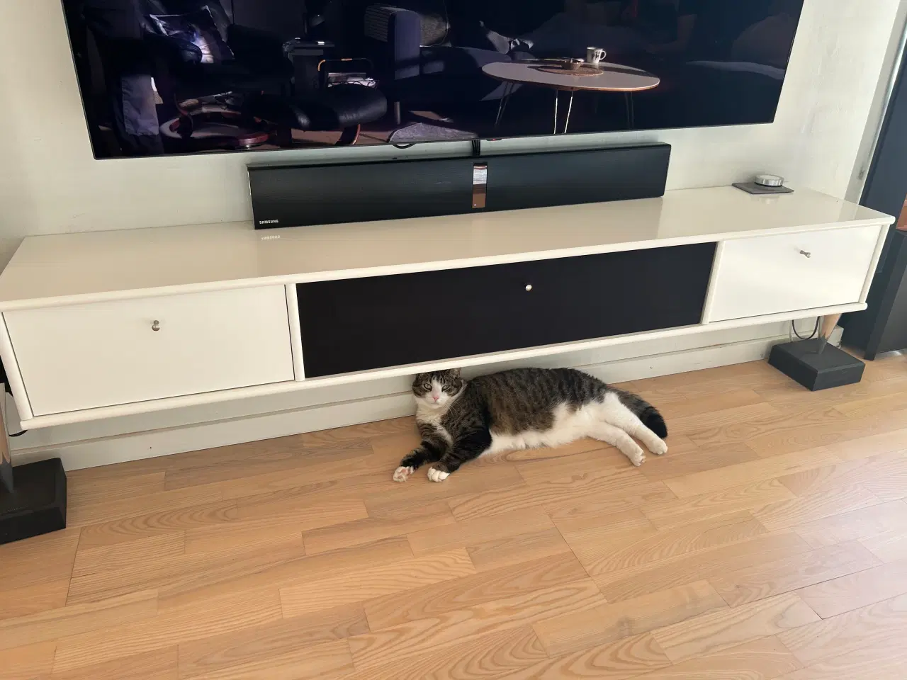 Billede 1 - Tv/video bænk, hvid