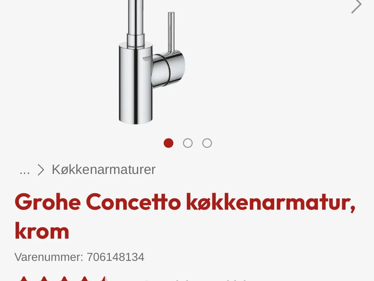 Billede 5 - Køkken armatur grohe