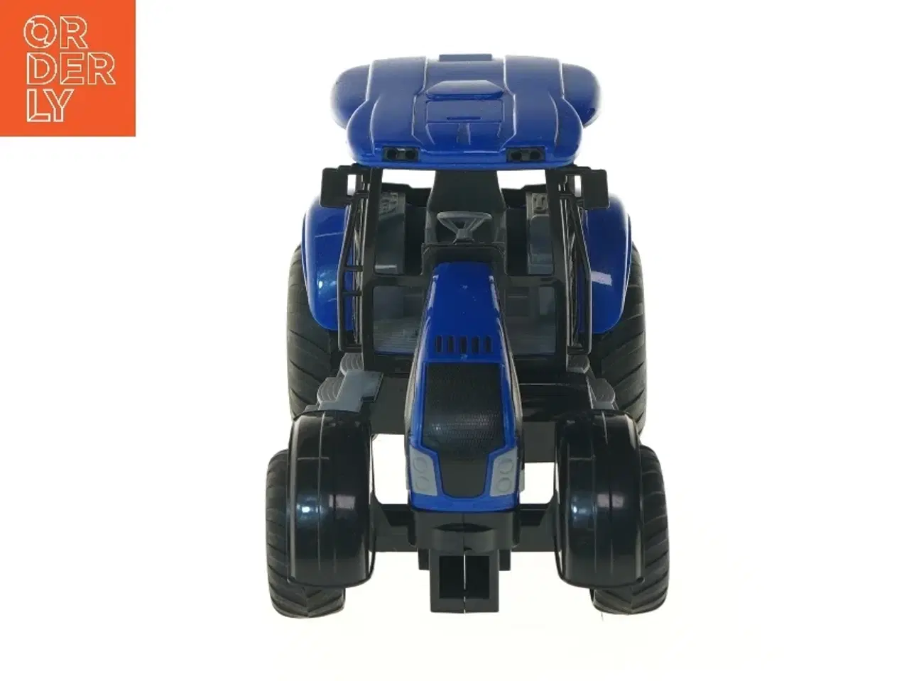 Billede 3 - Lille blå modeltraktor med detaljer (str. 22 cm)