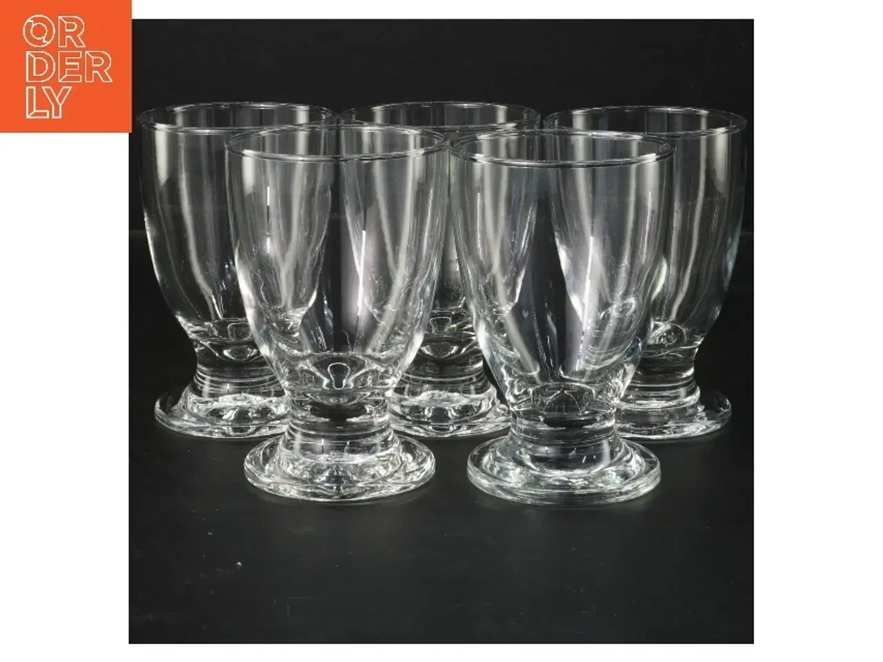 Billede 1 - Sæt med 5 glas (str. 11,5x7,5 cm, 5 styk cm)