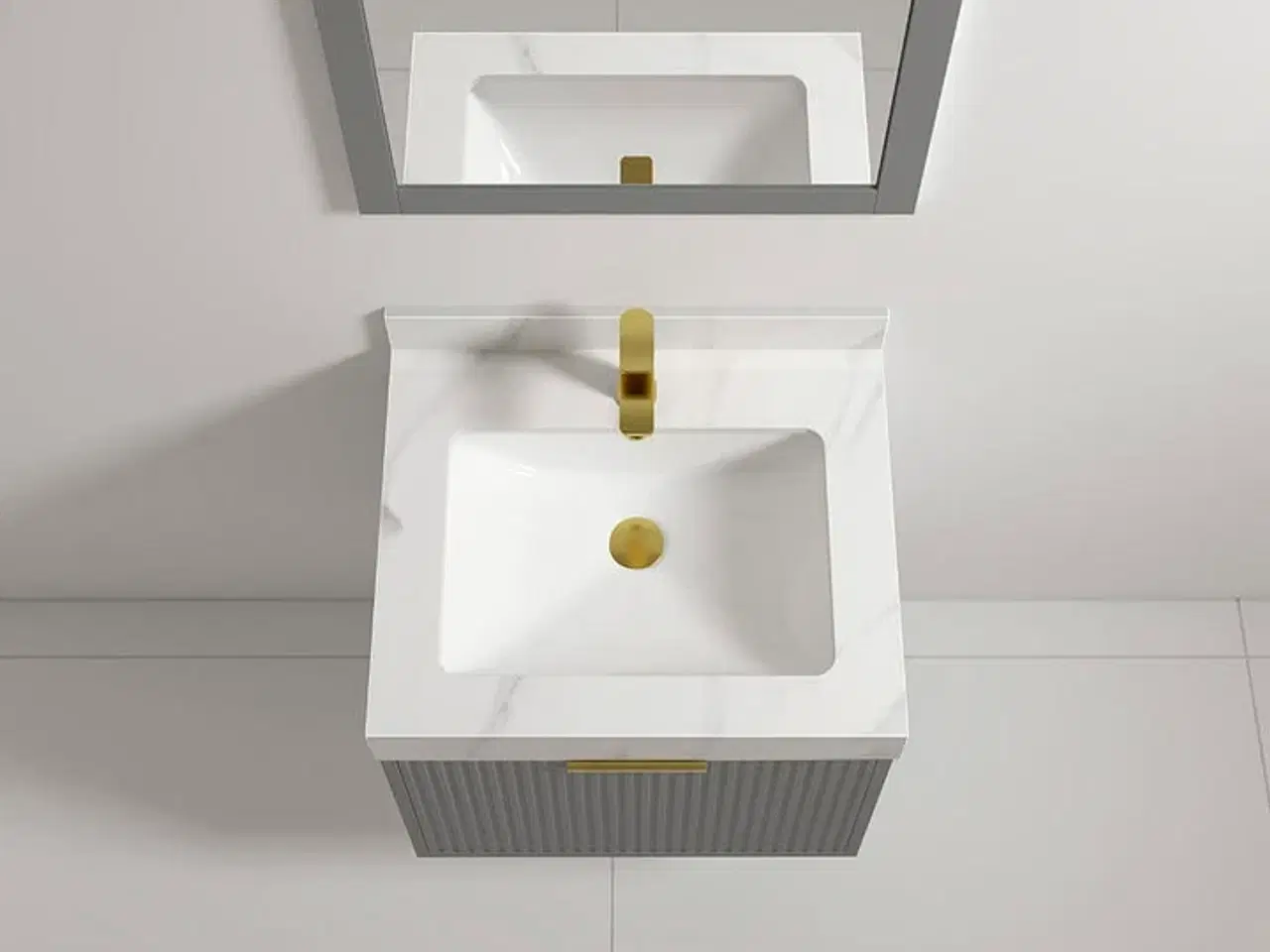 Billede 2 - Baderumsmøbel, Auburn, Grey, 60