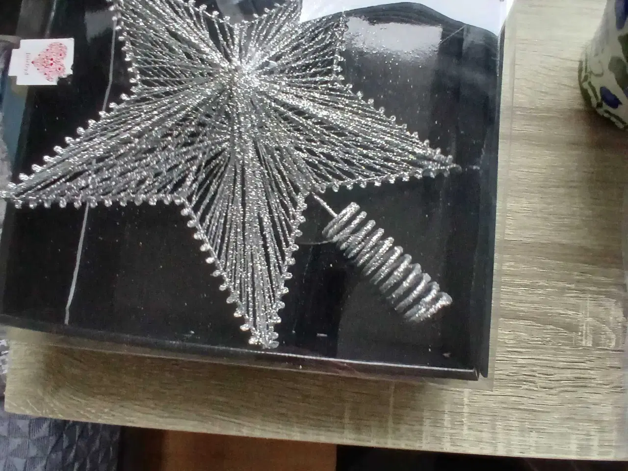 Billede 1 - Flot sølv juletræs stjerne