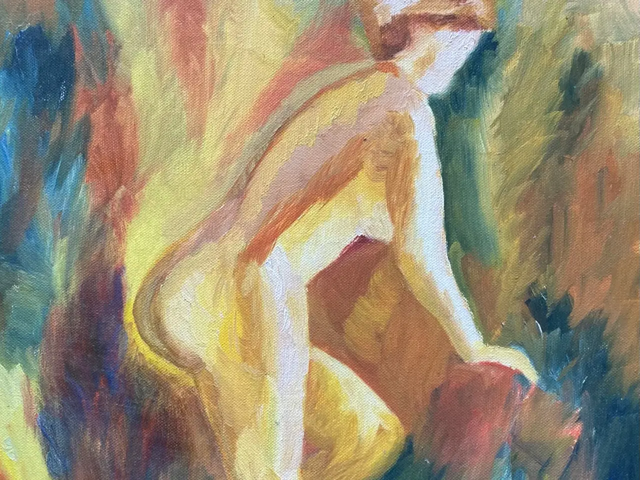 Billede 2 - Maleri af nøgen kvinde