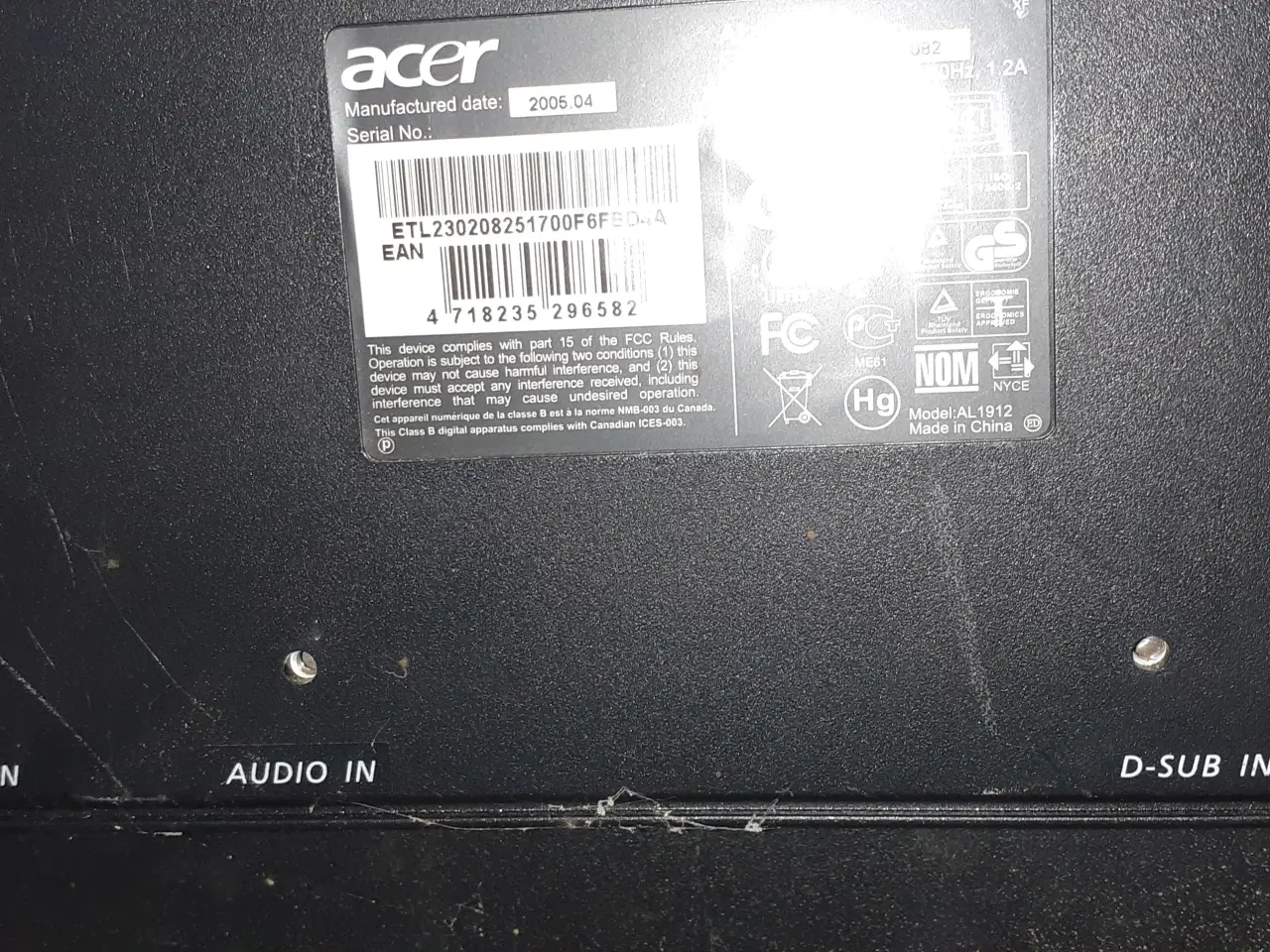 Billede 3 - Acer computer skærm 
