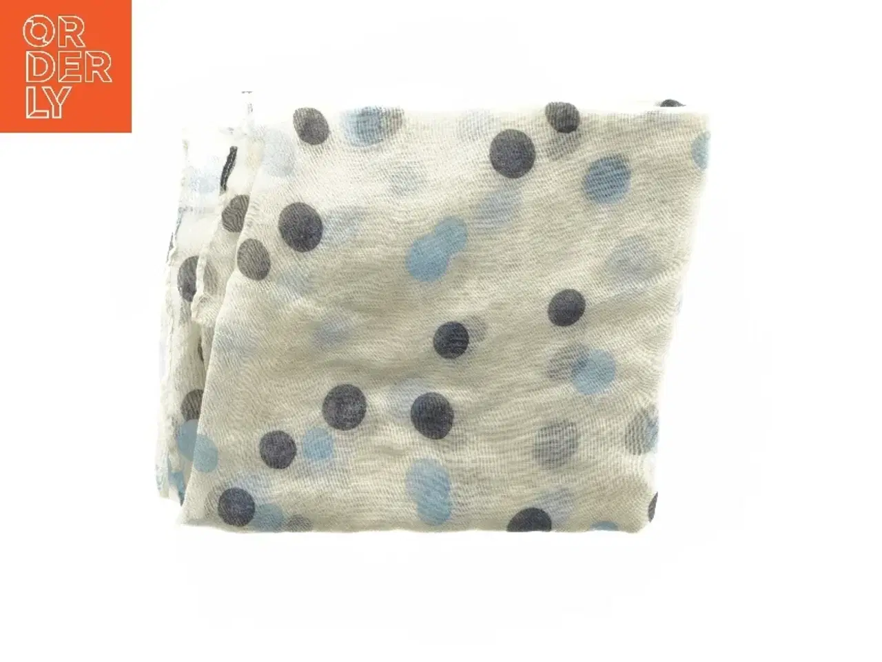 Billede 1 - Tørklæde med prikker (str. 90x190 cm)