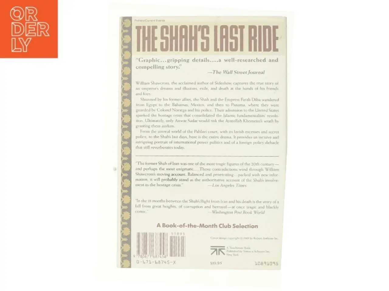 Billede 2 - The Shah&#39;s Last Ride af William Shawcross (Bog)