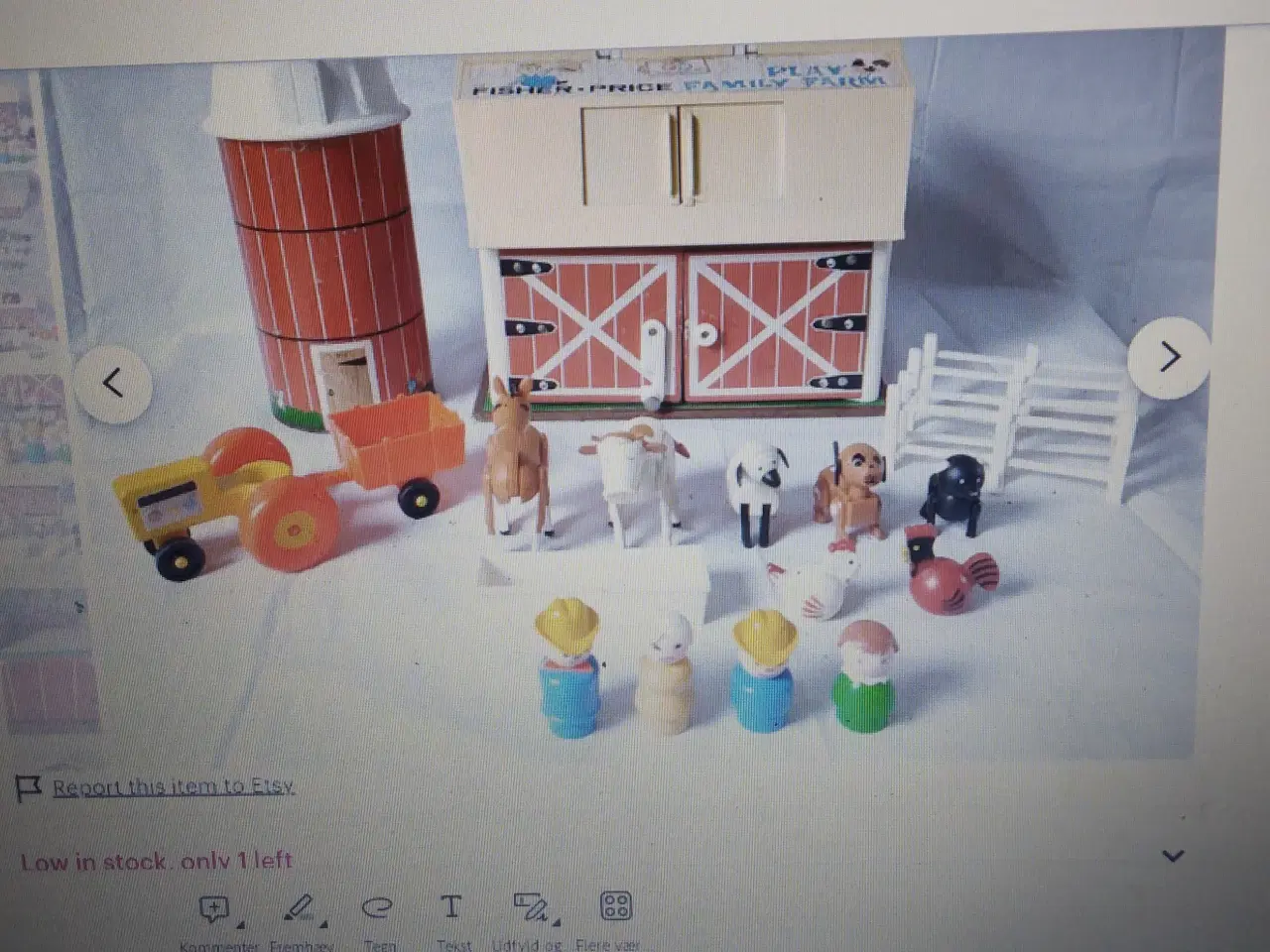 Billede 2 - Fisher Price Bondegård med originalt tilbehør 