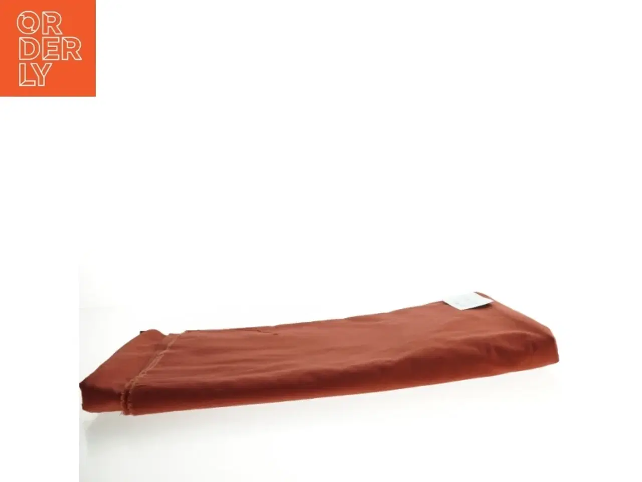Billede 2 - Brunt / rustfarvet bomuldsstof (str. 130 x 300 cm)