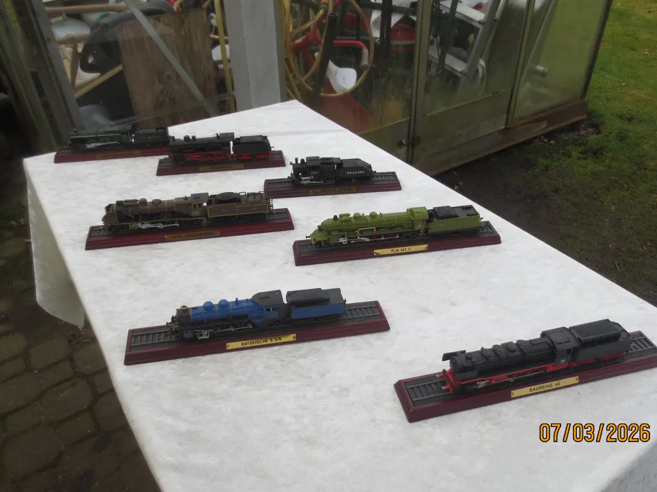Billede 1 - 7 stk Forskellige Lokomotiver P8 Baurite 38